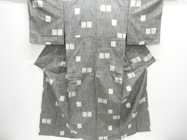 JAPANESE KIMONO / HITOE MAWATA TSUMUGI / WOVEN KASURI 